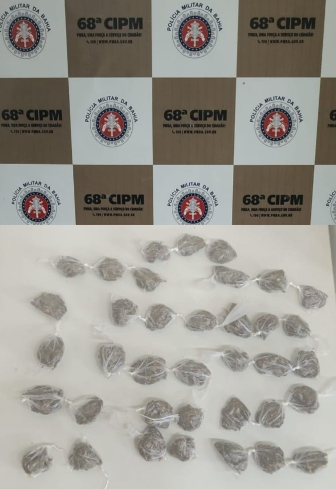 68ª CIPM apreende drogas e conduz indivíduo por tráfico de drogas em Ilhéus